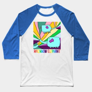 rainbow elephant Baseball T-Shirt